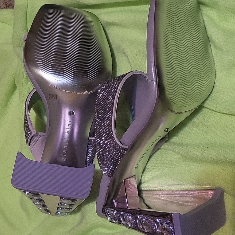 Giannini Bini block heels Rhinestones